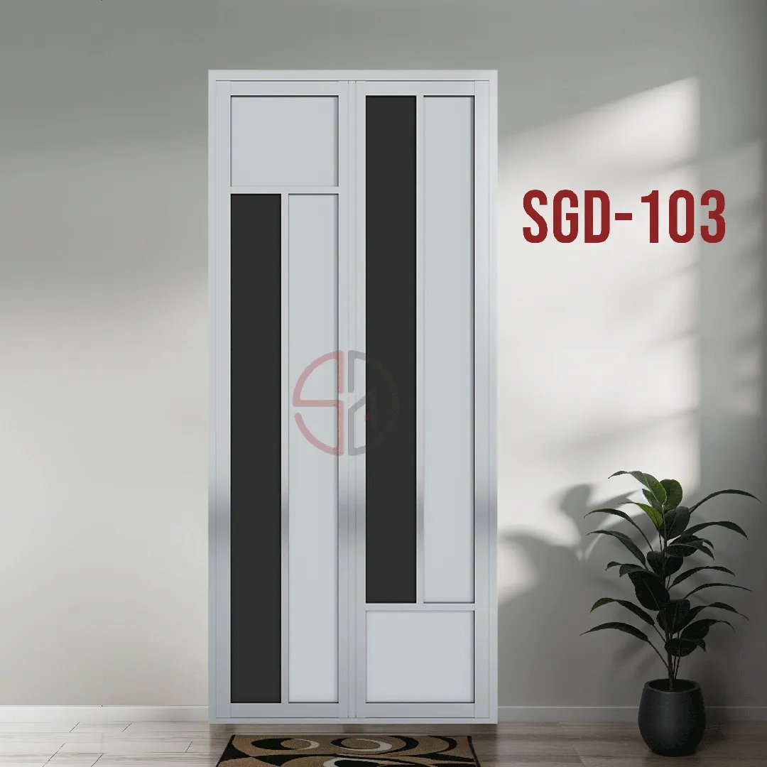 Aluminium Bi-fold Toilet Door-SGD-103