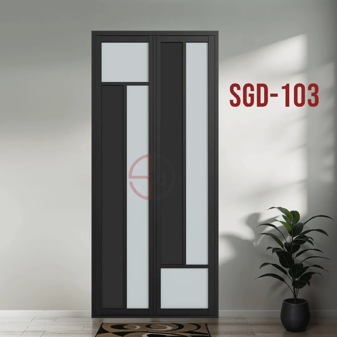 Aluminium Bi-fold Toilet Door-SGD-103