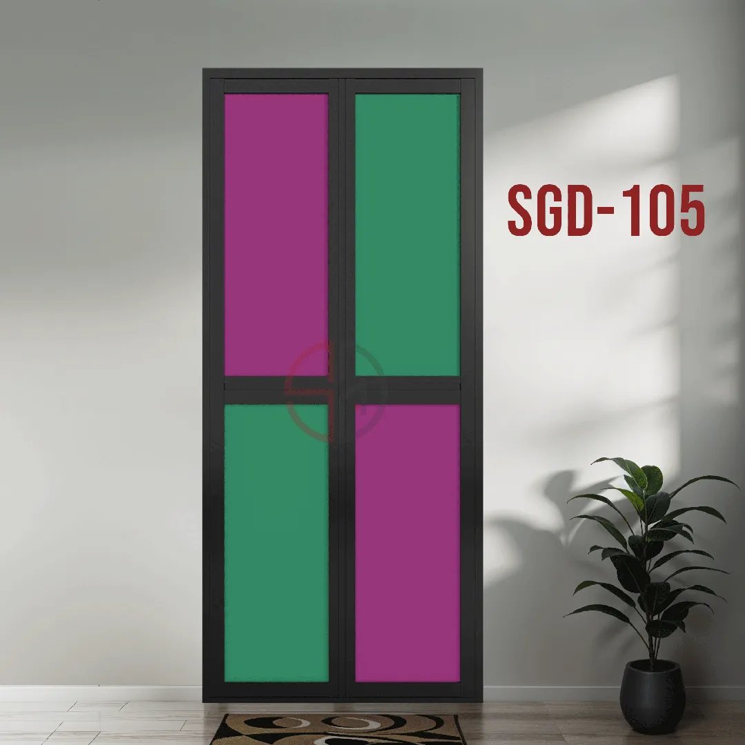 Aluminium Bi-fold Toilet Door-SGD-105