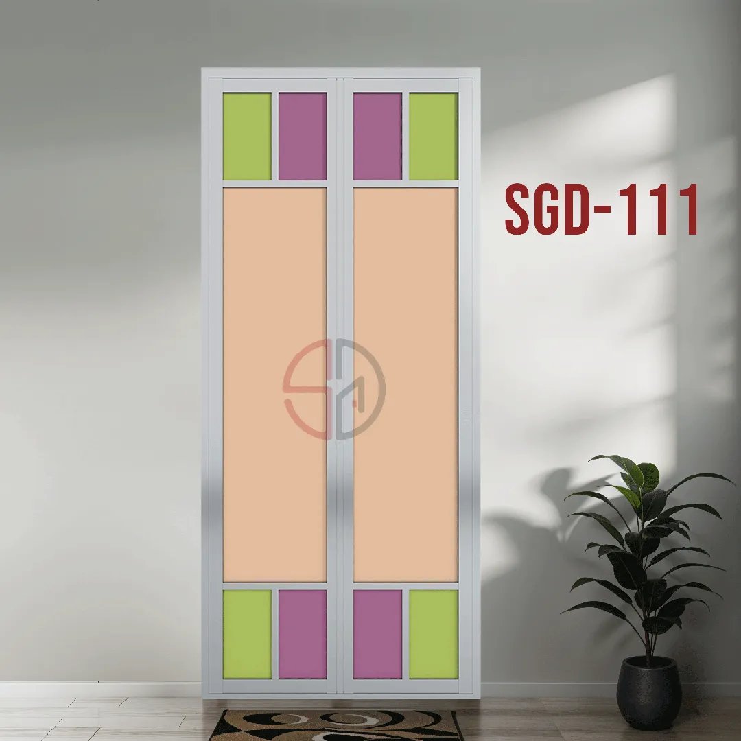 Aluminium Bi-fold Toilet Door-SGD-111