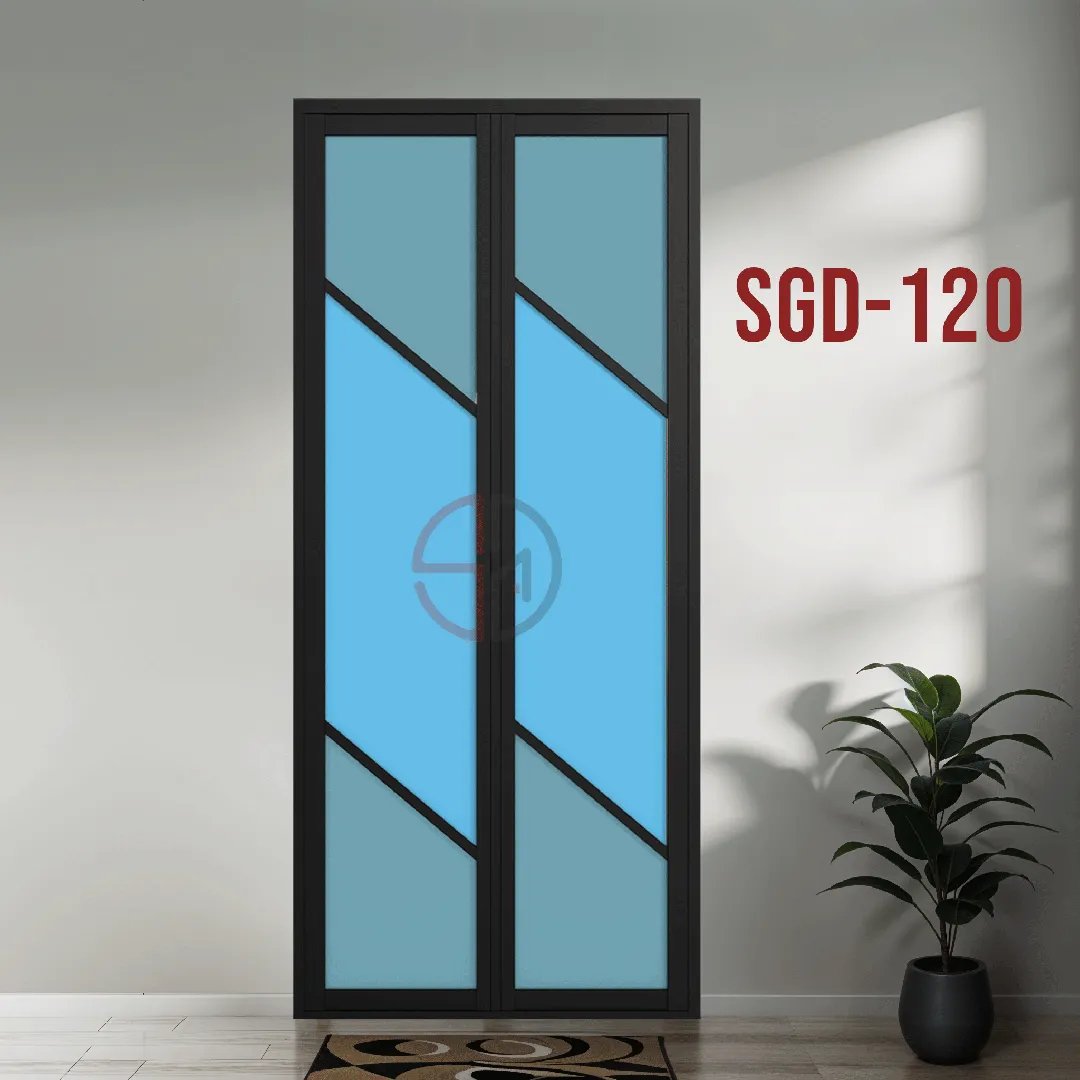 Aluminium Bi-fold Toilet Door-SGD-120