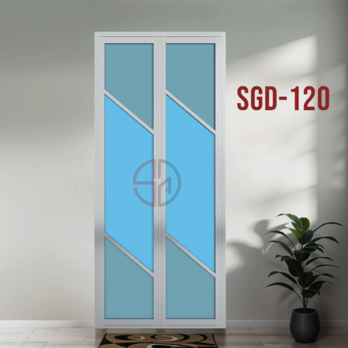 Aluminium Bi-fold Toilet Door-SGD-120