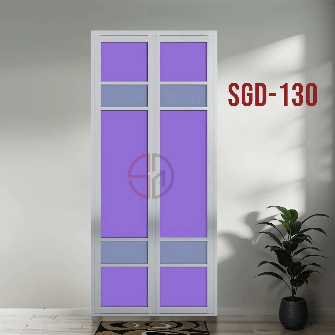 Aluminium Bi-fold Toilet Door-SGD-130
