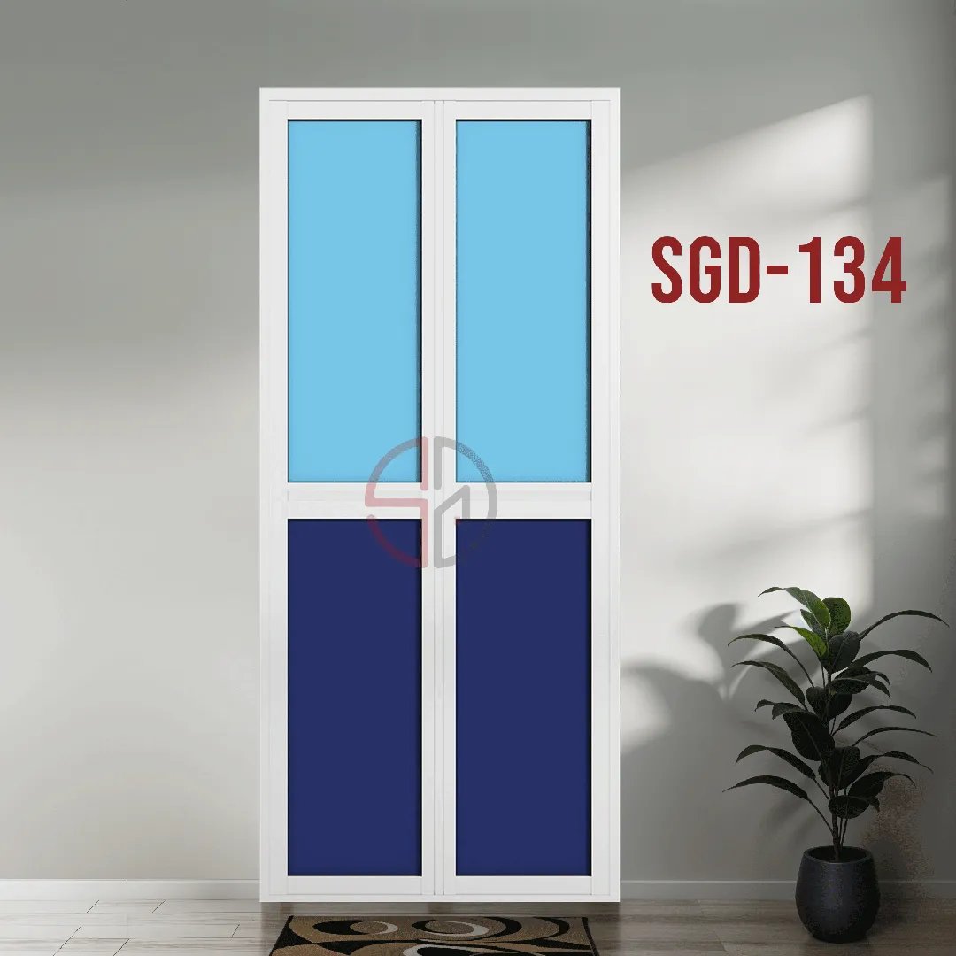 Aluminium Bi-fold Toilet Door-SGD-134