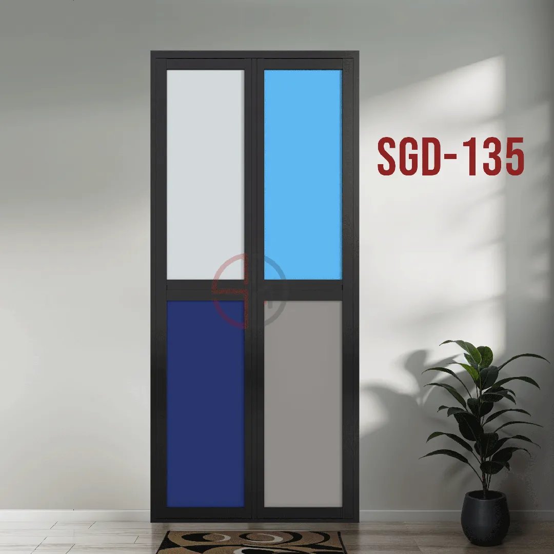 Aluminium Bi-fold Toilet Door-SGD-135