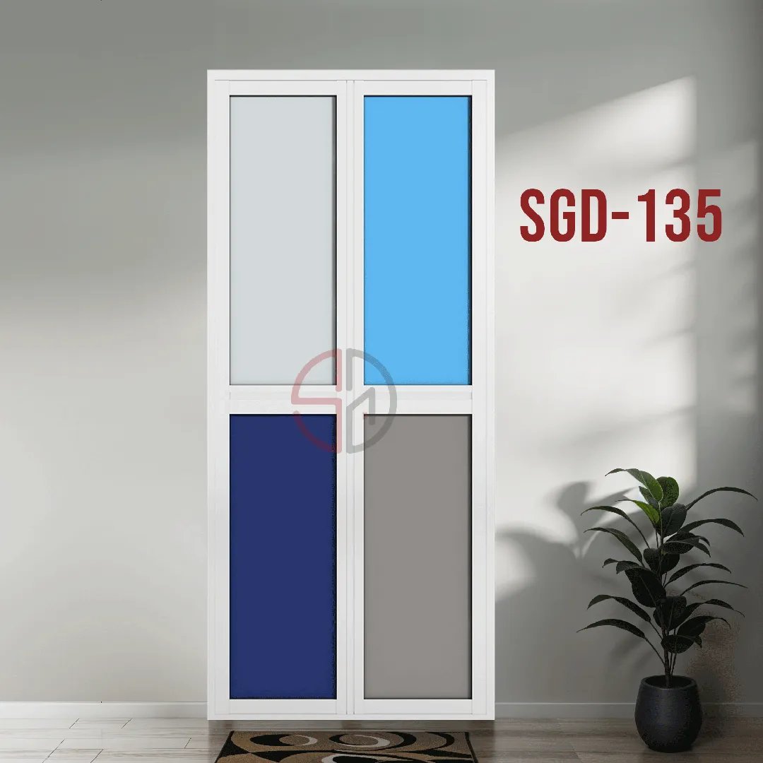 Aluminium Bi-fold Toilet Door-SGD-135