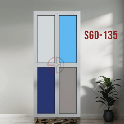 Aluminium Bi-fold Toilet Door-SGD-135