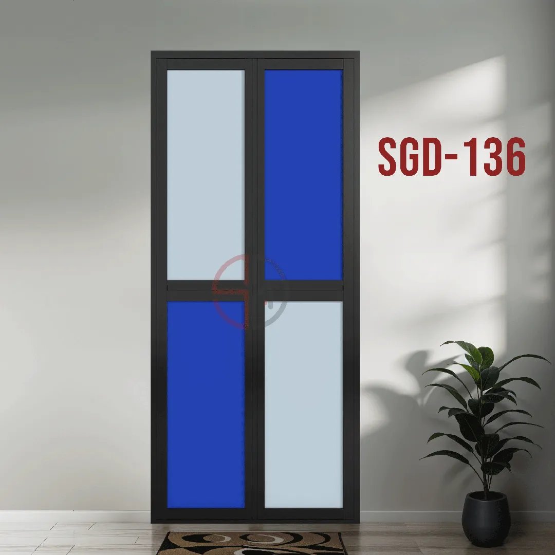Aluminium Bi-fold Toilet Door-SGD-136