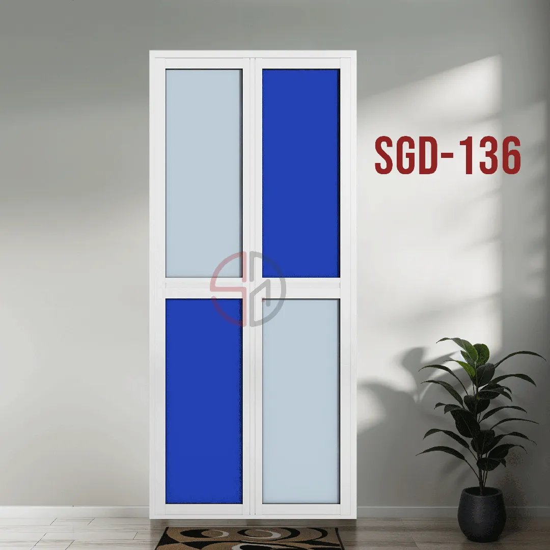 Aluminium Bi-fold Toilet Door-SGD-136