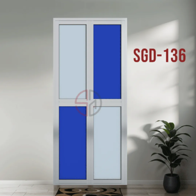 Aluminium Bi-fold Toilet Door-SGD-136