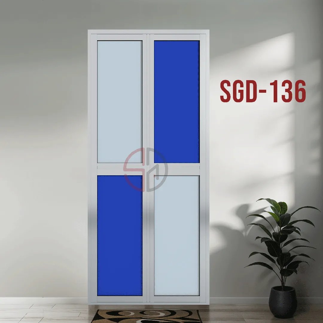 Aluminium Bi-fold Toilet Door-SGD-136