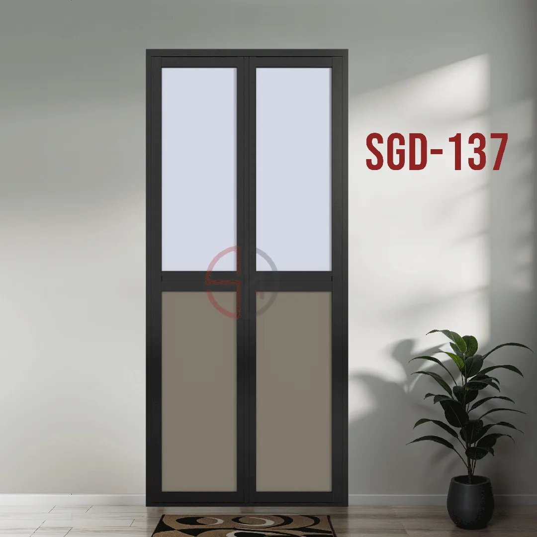 Aluminium Bi-fold Toilet Door-SGD-137