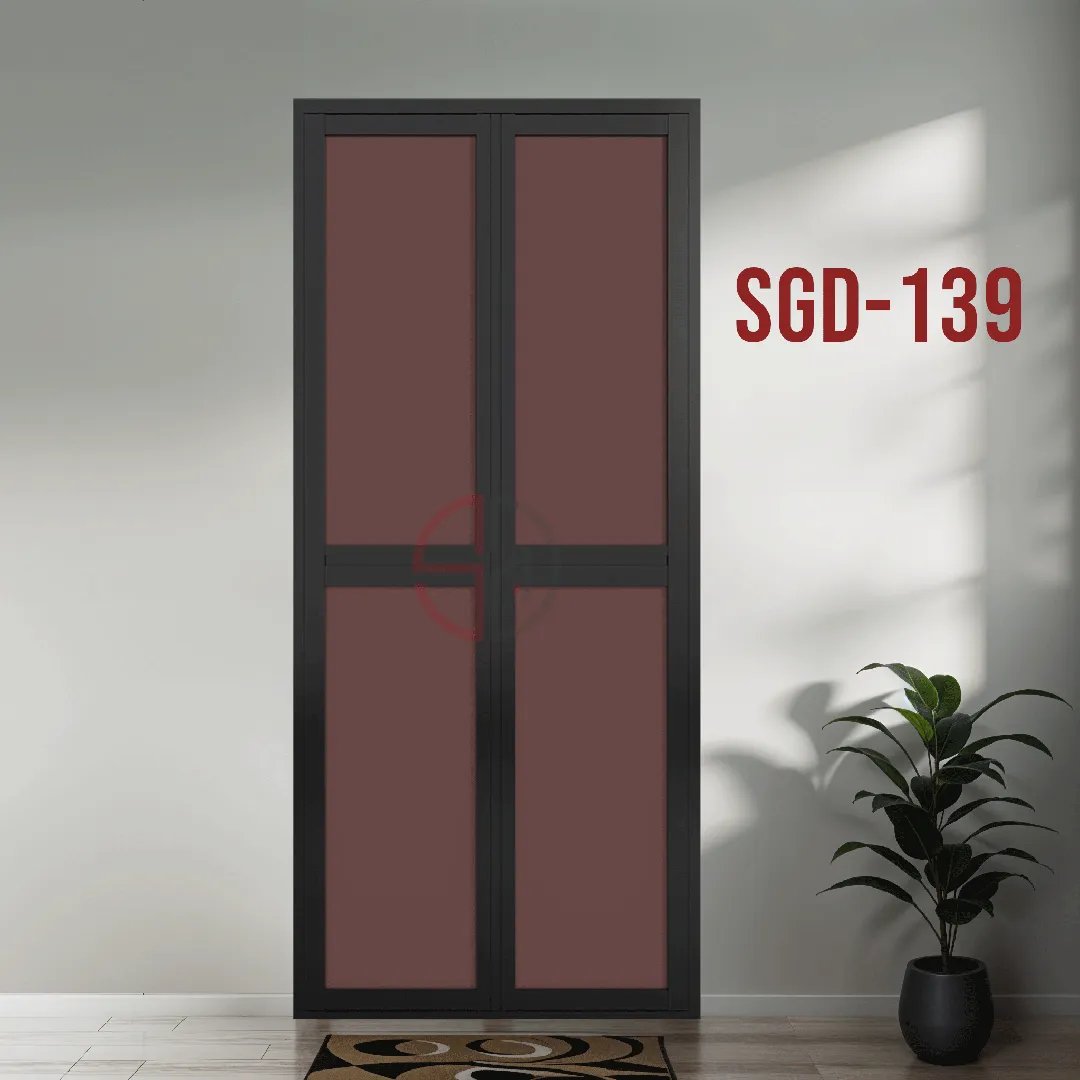 Aluminium Bi-fold Toilet Door-SGD-139