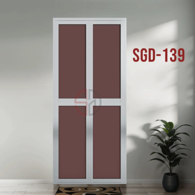 Aluminium Bi-fold Toilet Door-SGD-139