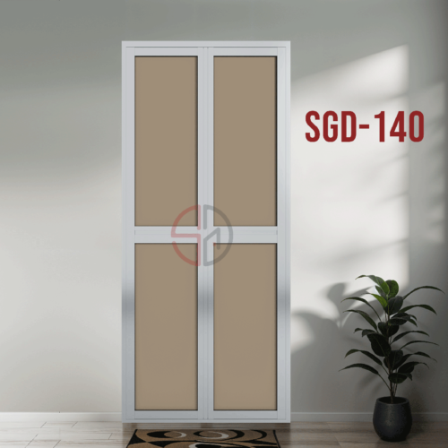 Aluminium Bi-fold Toilet Door-SGD-140