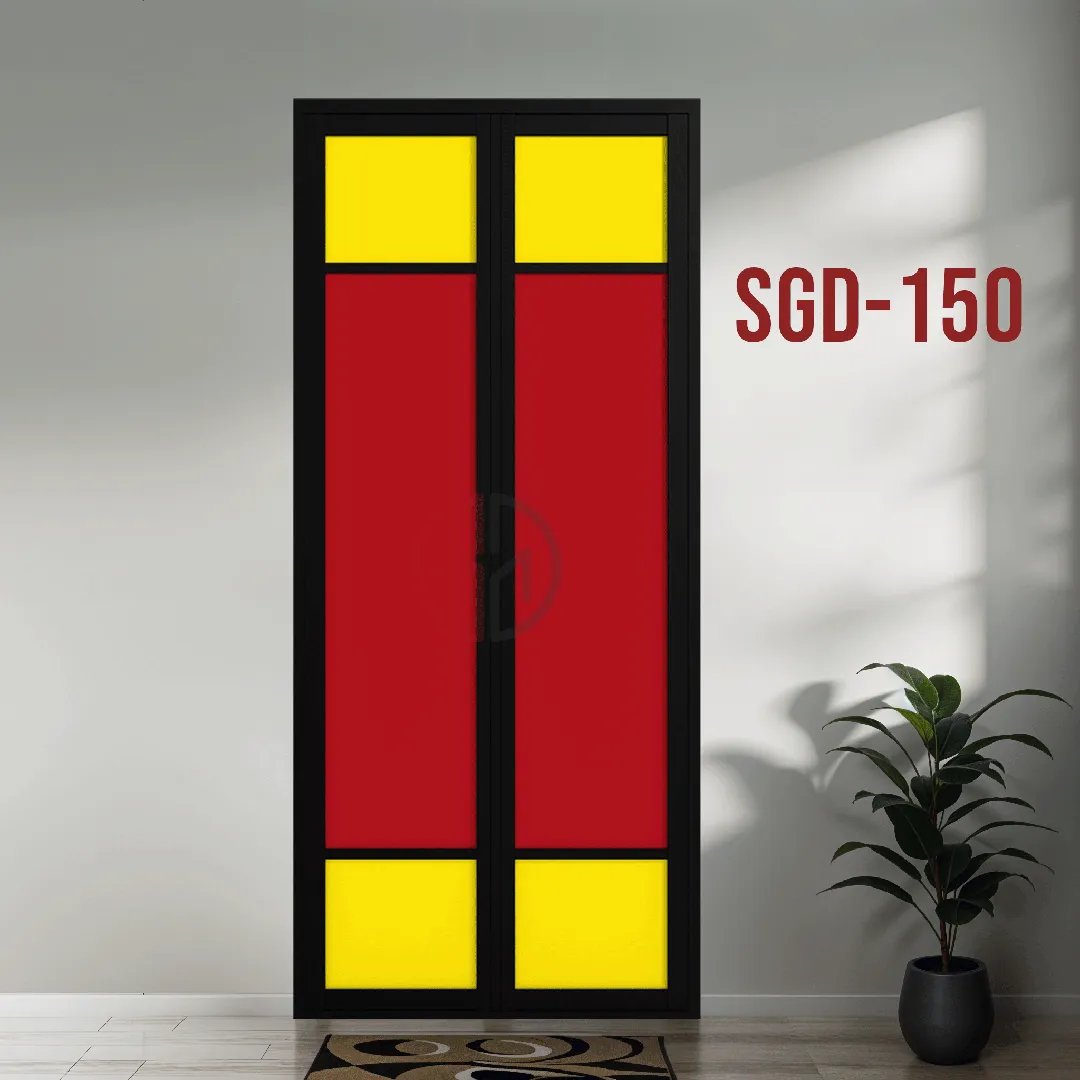 Aluminium Bi-fold Toilet Door-SGD-150