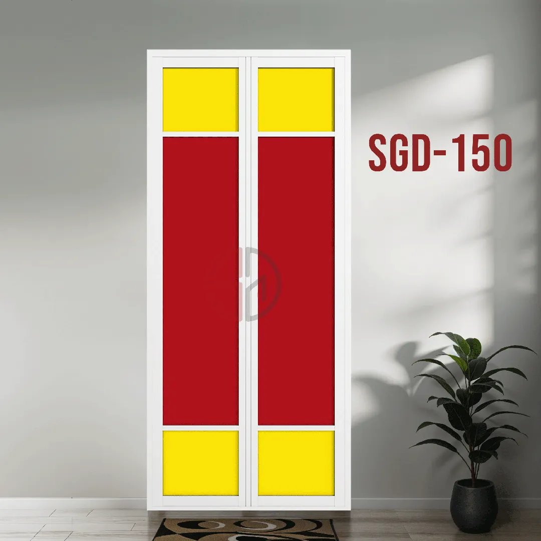 Aluminium Bi-fold Toilet Door-SGD-150