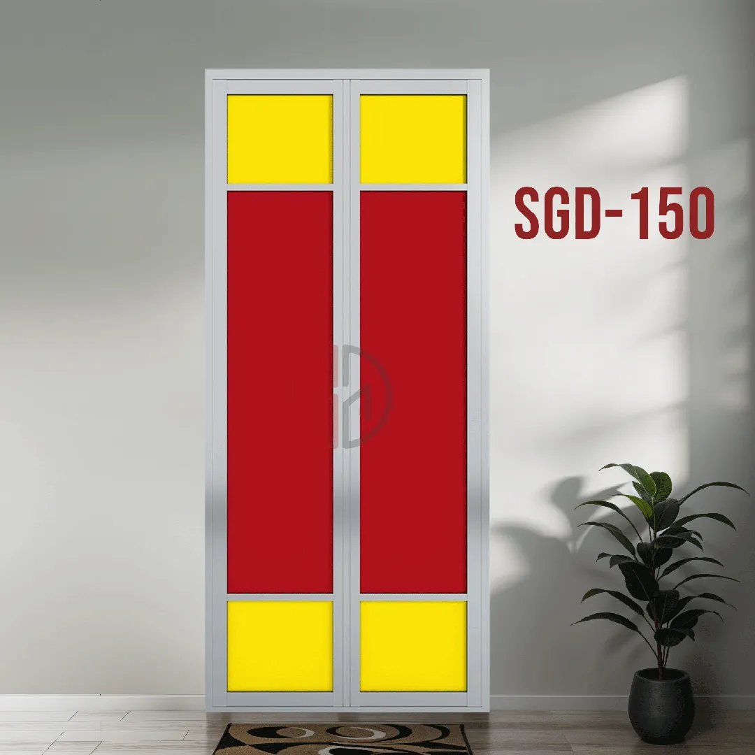Aluminium Bi-fold Toilet Door-SGD-150
