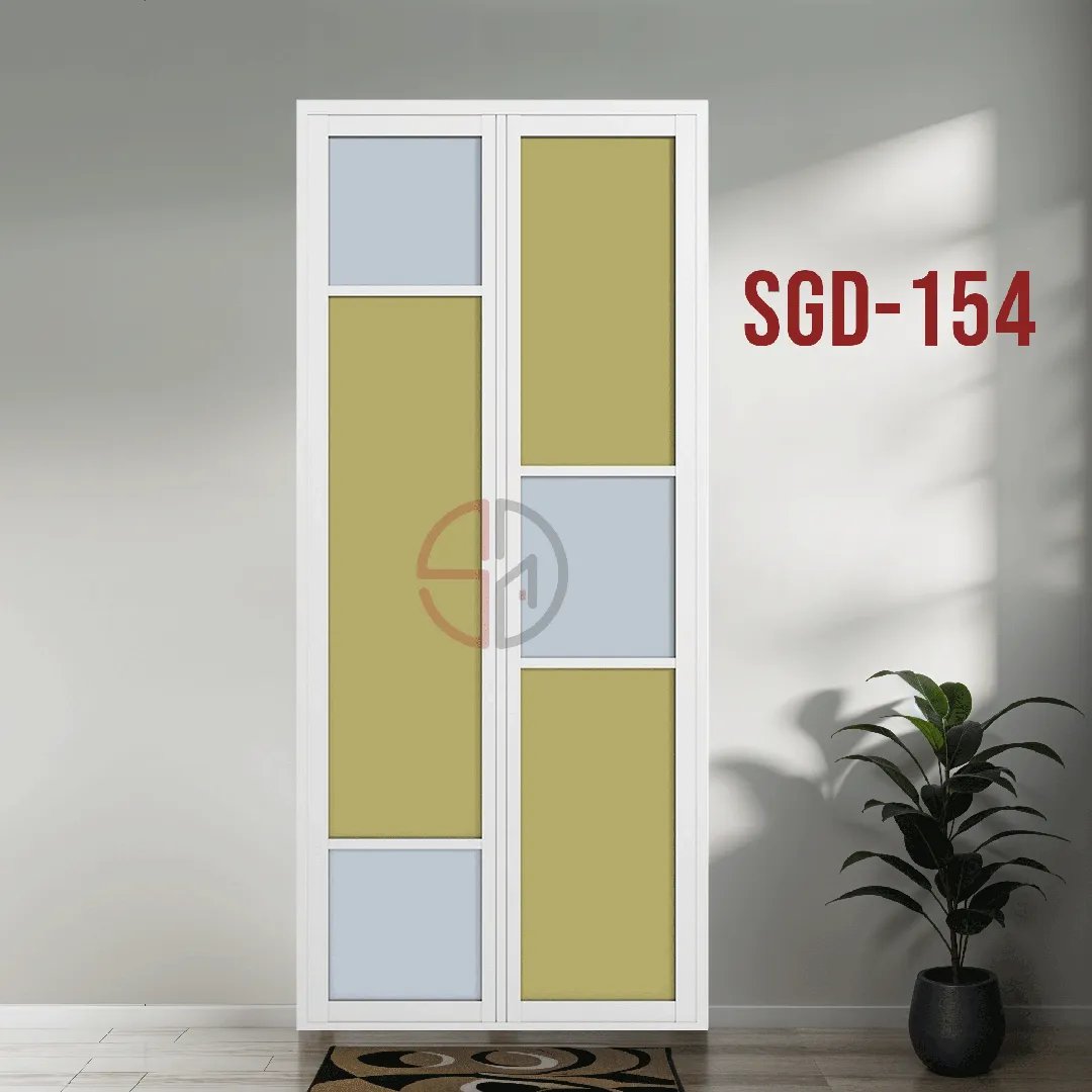 Aluminium Bi-fold Toilet Door-SGD-154