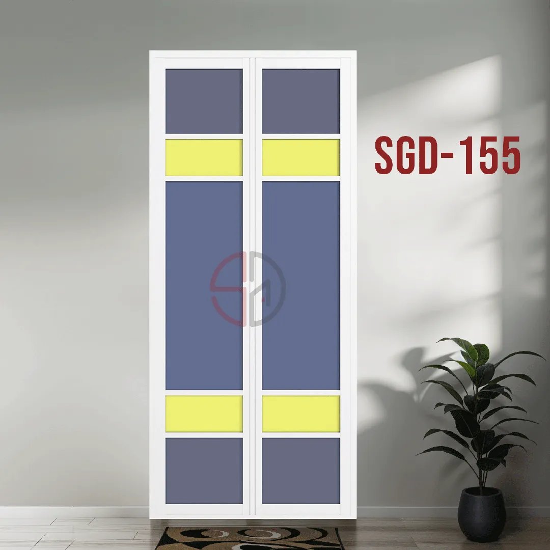Aluminium Bi-fold Toilet Door-SGD-155