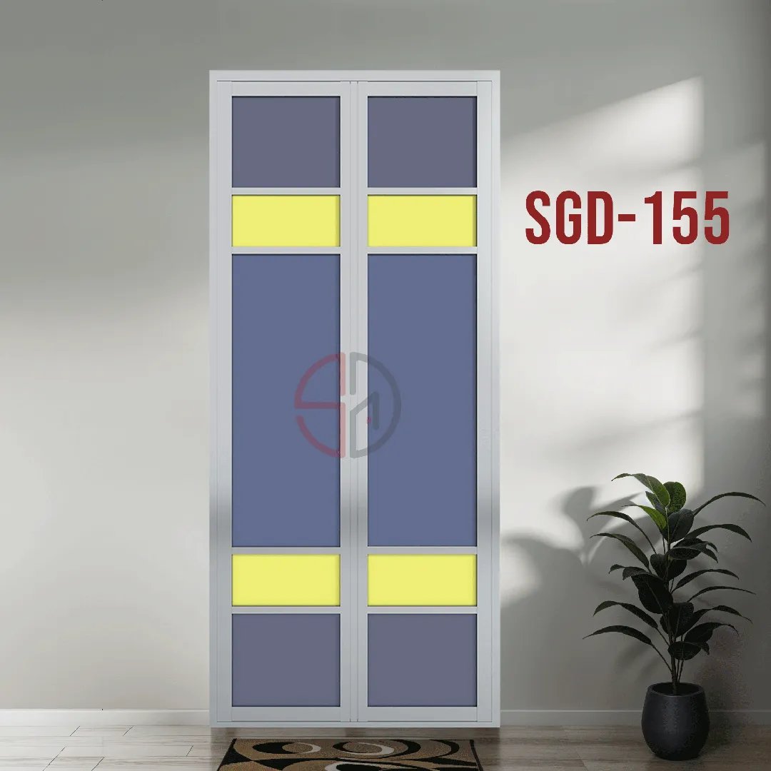 Aluminium Bi-fold Toilet Door-SGD-155