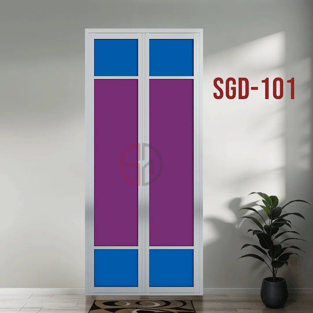 Aluminium Bi-fold Toilet Door-SGD-101