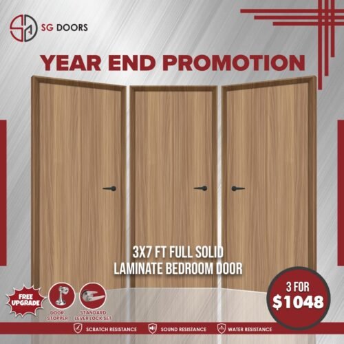 Bedroom Door Bundle Promotion-NV-6677-W-Baloney-Walnut