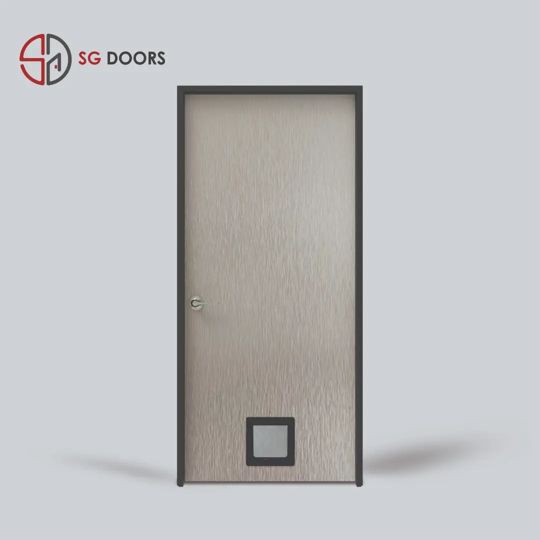 Pet Friendly Bedroom Door CAB9973 Bronze Aluminium Pet-Friendly-Bedroom-Door