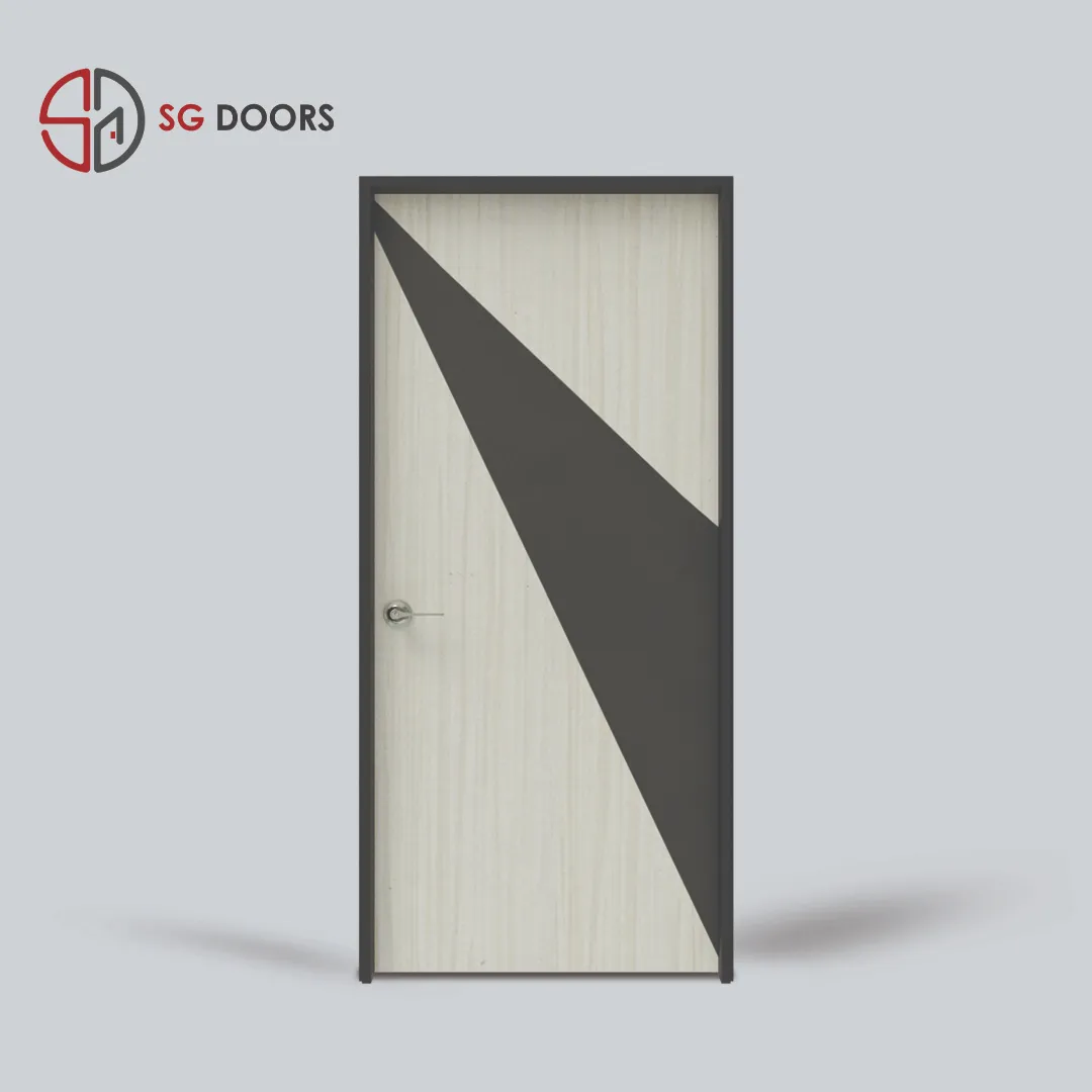 Two Tone Bedroom Door-IA-5808-W-Indian-Walnut &SC-6687-P-Beige-Buckram