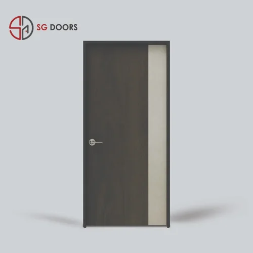 Two Tone Bedroom Door-CGLX-2-1409-S-Frosty-White & IA-5808-W-Indian-Walnut