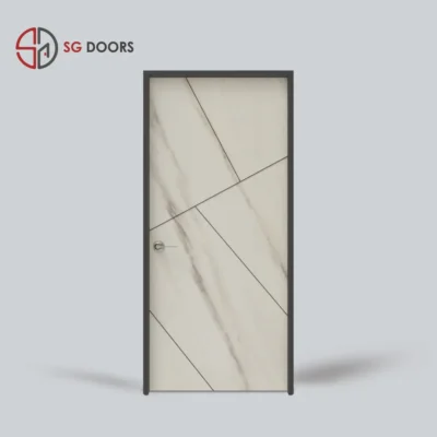 Groove Line Bedroom Door-GO-6882-W-Tulip-Bleach