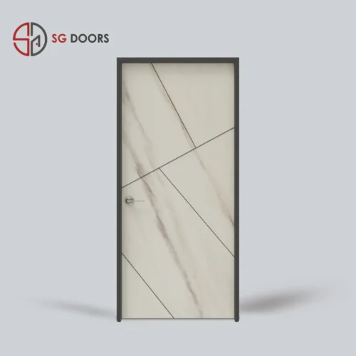 Groove Line Bedroom Door-GO-6882-W-Tulip-Bleach