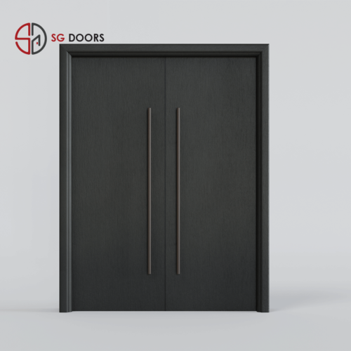 Condo Landed Main Door-SC-6532-P-Black-Fabricano