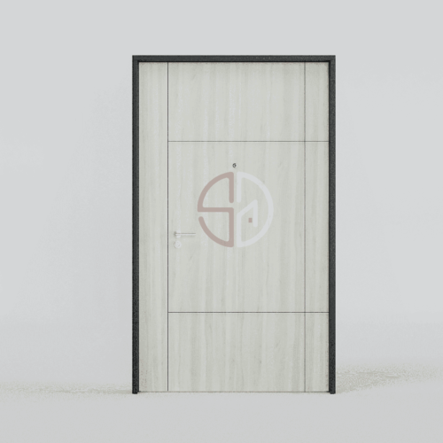 Groove Line Main Door-DM-6403-W-Coastrica-Teak