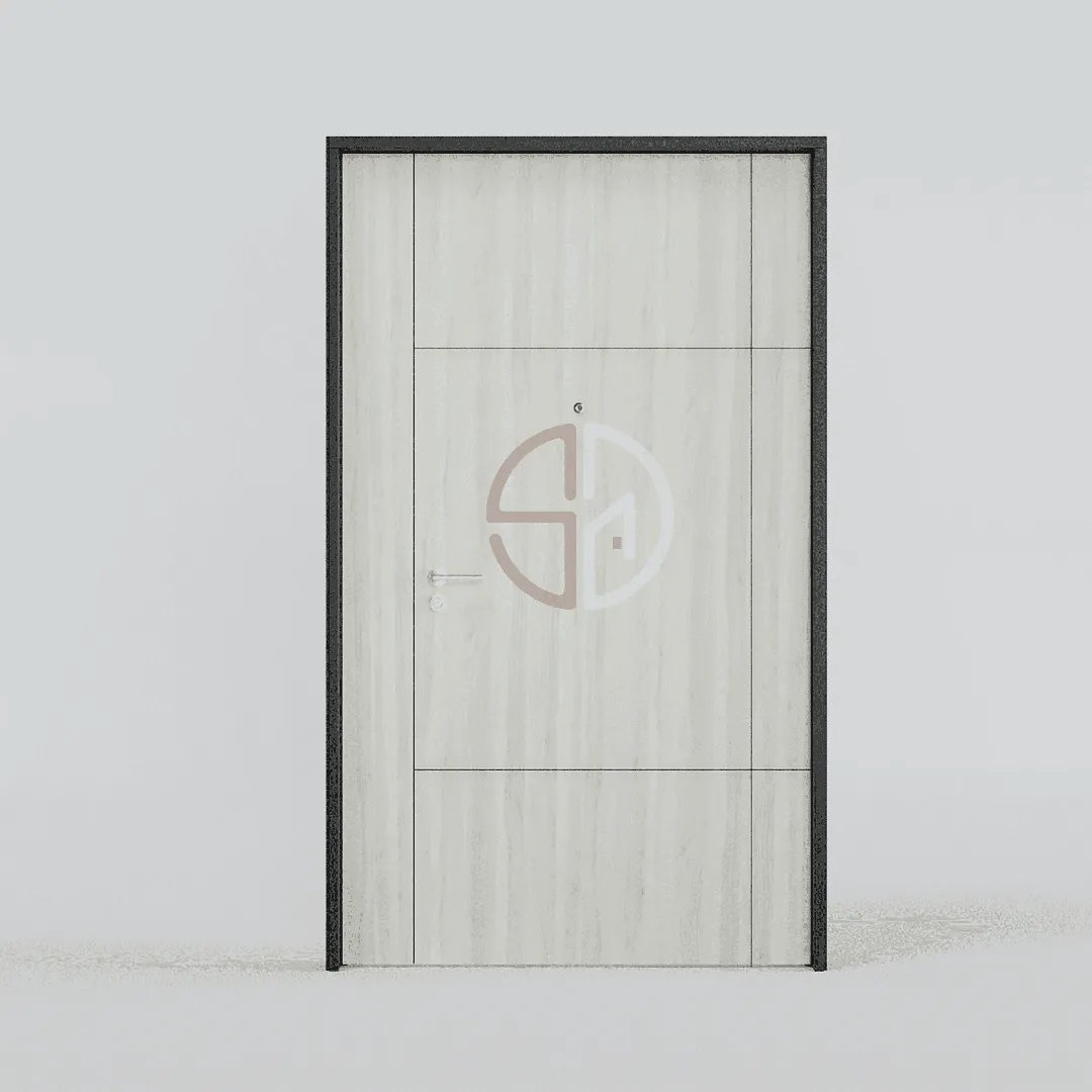 Groove Line Main Door-DM-6403-W-Coastrica-Teak