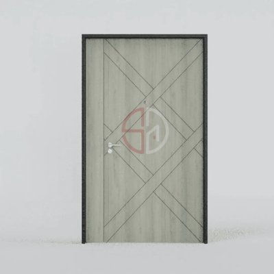 Groove Line Main Door-DM-7660-W-Wishaw-Elm