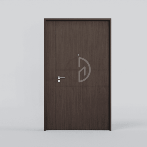 Groove Line Main Door-IA-5808-W-Indian-Walnut