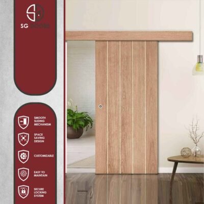 Laminate Sliding Door with Concealed Track