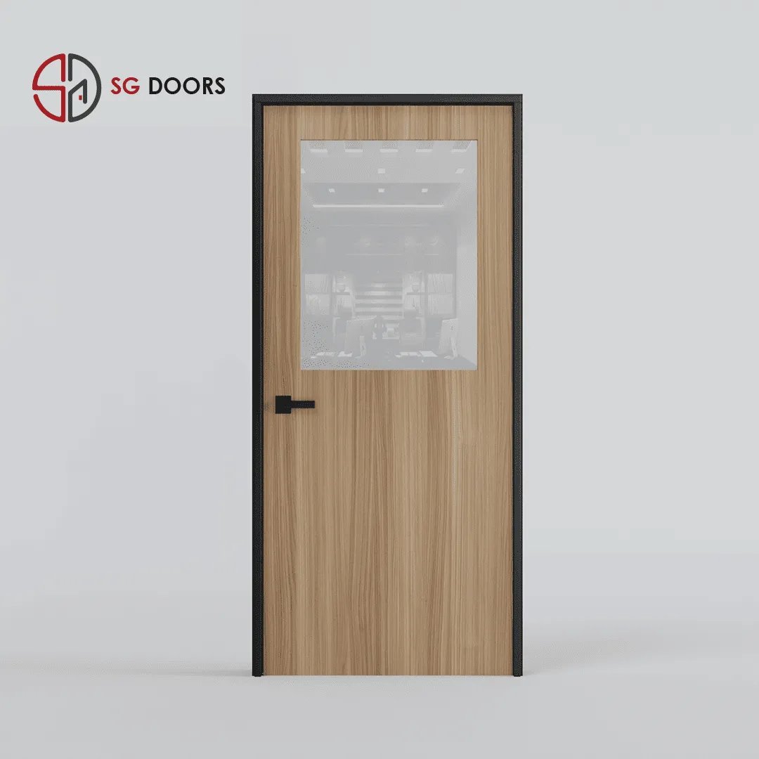 Office Laminate Door-NV-6677-W-Baloney-Walnut