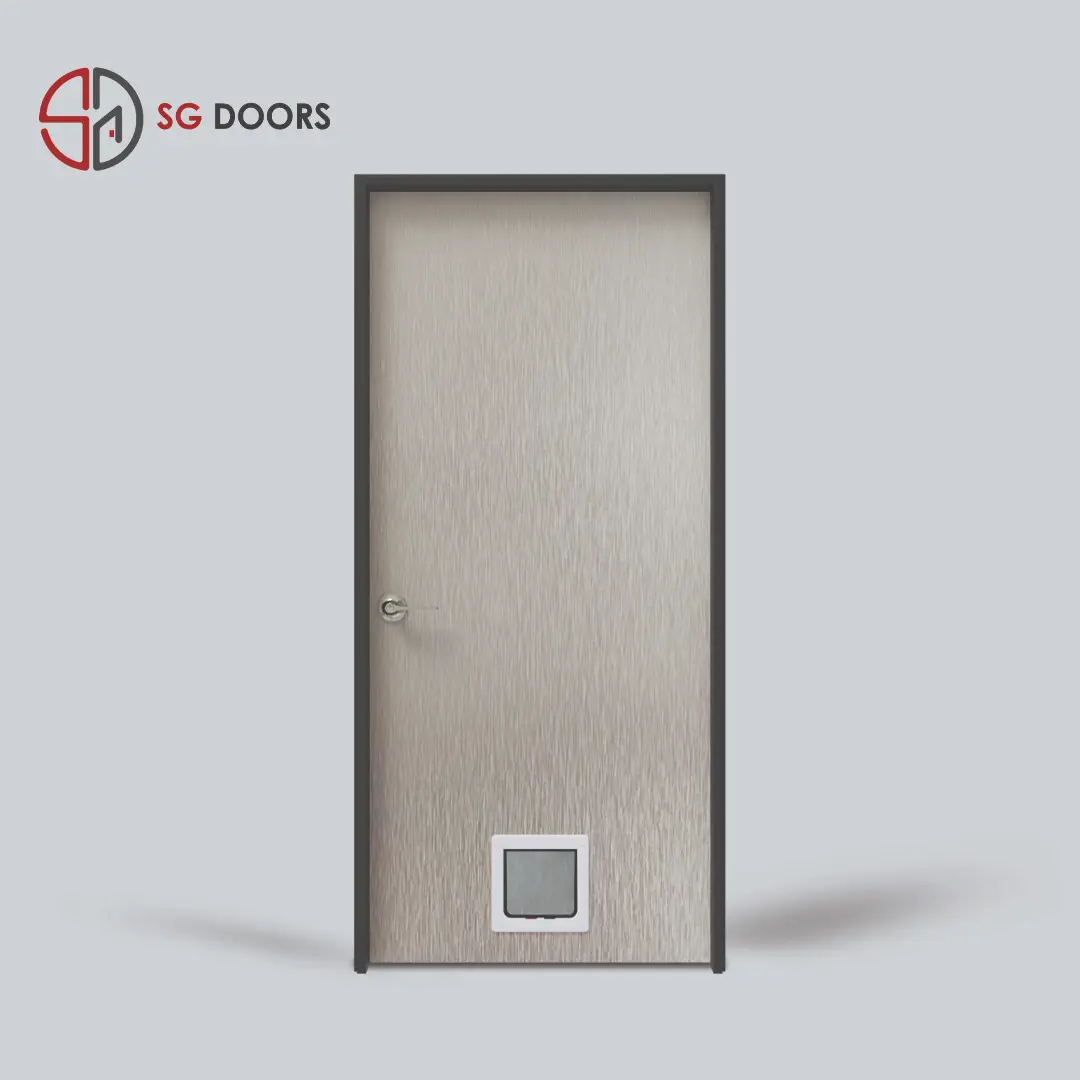 Pet Friendly Bedroom Door CAB9973 Bronze Aluminium