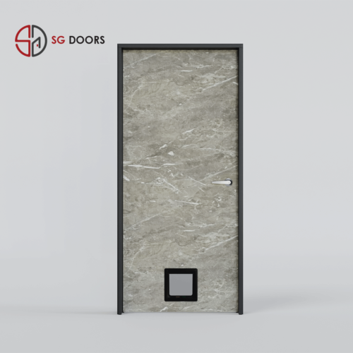 Pet Friendly Laminate Bedroom Door-SHG-6332-P-Crema-Veneto