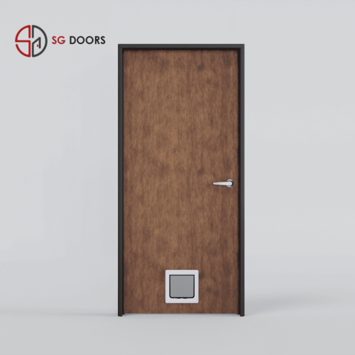 Pet Friendly Laminate Bedroom Door-ST-6877-P-Cement-Stone