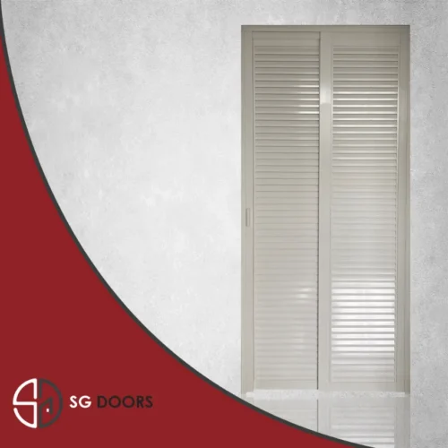 Slide and Swing Louver Toilet Door - SGD SSLD-01