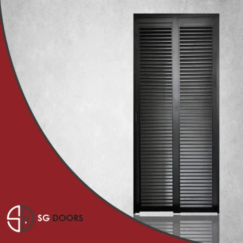 Slide and Swing Louver Toilet Door - SGD SSLTD-03