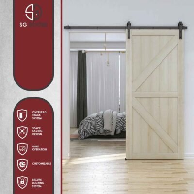 Sliding Barn Door With Exposed Track