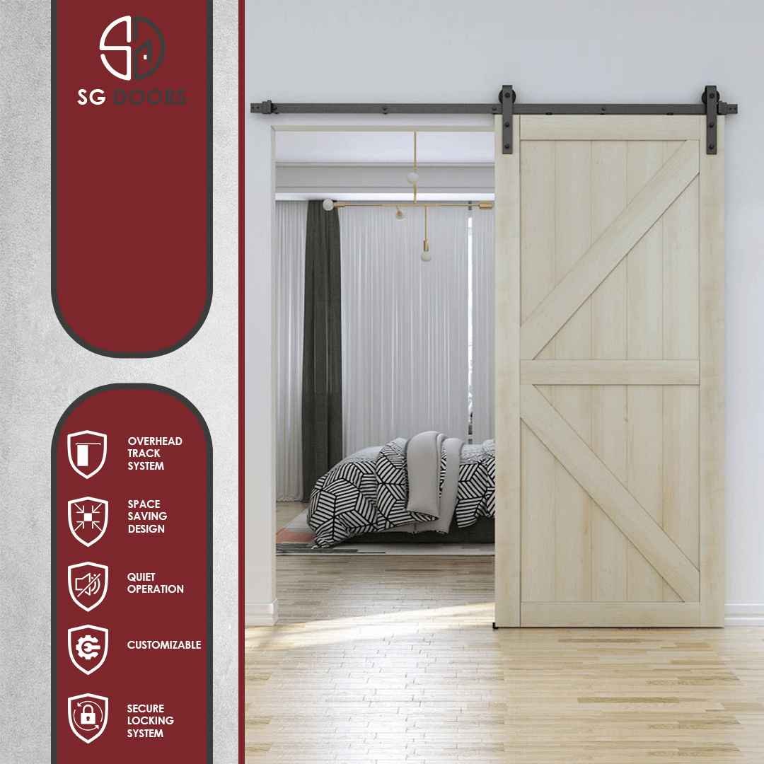 Sliding Barn Door With Exposed Track