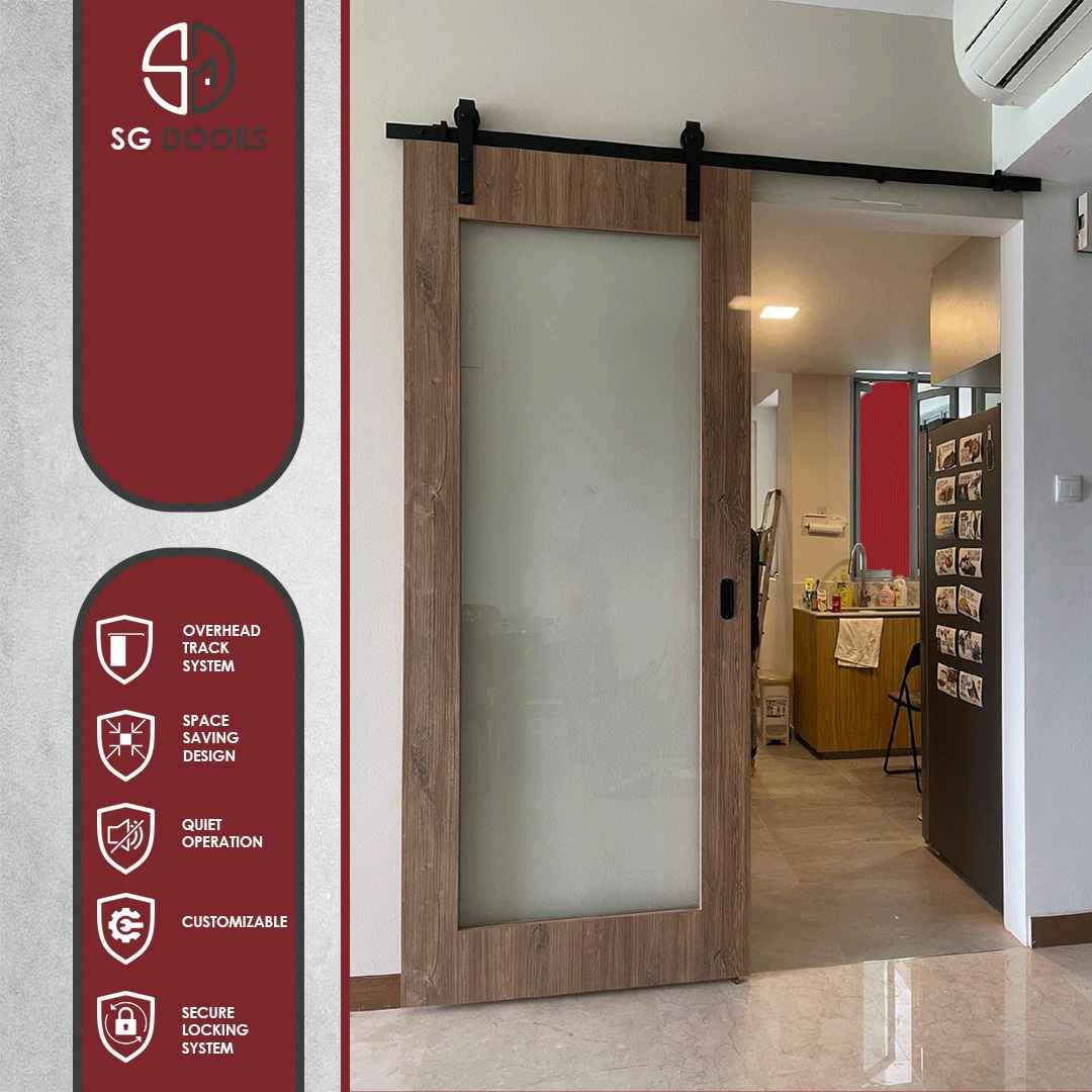 Sliding Glass Door With Exposed Track