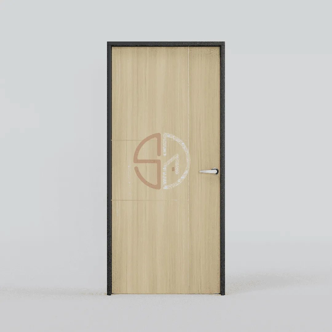 Stainless Steel Strip Bedroom Door-AK-6662-W-Buff-Guayaba