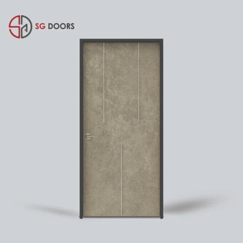 Stainless Steel Strip Bedroom Door-NV-6642-W-Magnus