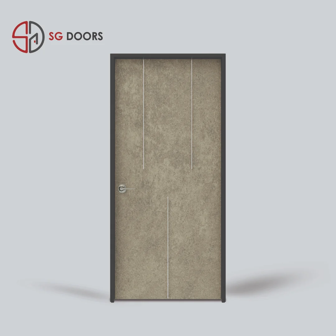 Stainless Steel Strip Bedroom Door-NV-6642-W-Magnus